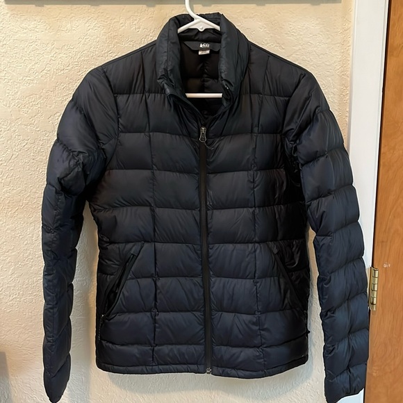 REI Jackets & Blazers - REI Co-op 659 down puffer jacket 2.0, black, size small